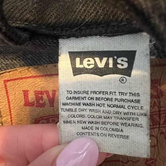 LEVI’S Black Vintage Original USA 90’s Coat Jean Denim Jacket 70598-4159 Large - Picture 6 of 15